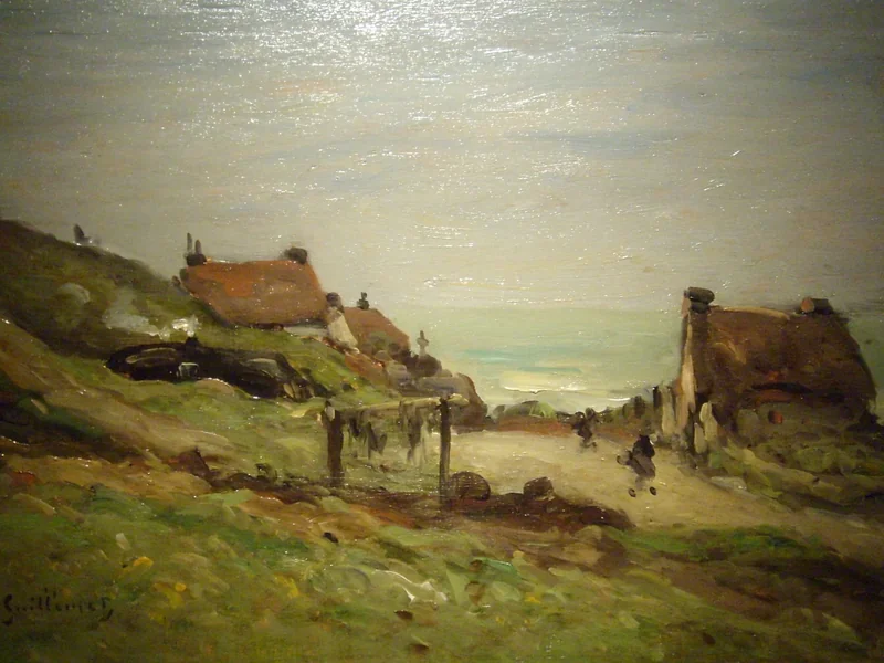 1841-Antoine Guillemet - Villaggio di pescatori